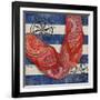 Nautical Flip Flops I-Paul Brent-Framed Art Print