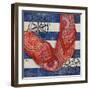 Nautical Flip Flops I-Paul Brent-Framed Art Print