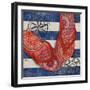 Nautical Flip Flops I-Paul Brent-Framed Art Print