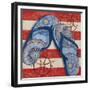 Nautical Flip Flops II-Paul Brent-Framed Premium Giclee Print