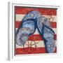 Nautical Flip Flops II-Paul Brent-Framed Premium Giclee Print