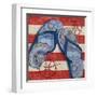 Nautical Flip Flops II-Paul Brent-Framed Art Print