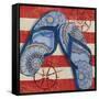 Nautical Flip Flops II-Paul Brent-Framed Stretched Canvas