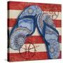 Nautical Flip Flops II-Paul Brent-Stretched Canvas