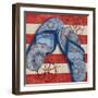 Nautical Flip Flops II-Paul Brent-Framed Art Print