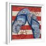 Nautical Flip Flops II-Paul Brent-Framed Art Print