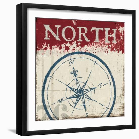 Nautical I Red-Jim Wellington-Framed Premium Giclee Print