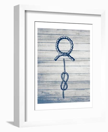 Nautical Knots Blue 1-Kimberly Allen-Framed Art Print