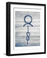 Nautical Knots Blue 1-Kimberly Allen-Framed Art Print