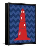 Nautical Lighthouse-N. Harbick-Framed Stretched Canvas