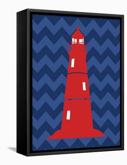 Nautical Lighthouse-N. Harbick-Framed Stretched Canvas