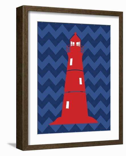 Nautical Lighthouse-N. Harbick-Framed Art Print