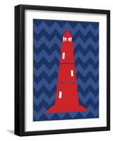 Nautical Lighthouse-N. Harbick-Framed Art Print