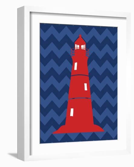 Nautical Lighthouse-N. Harbick-Framed Art Print