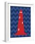 Nautical Lighthouse-N. Harbick-Framed Art Print