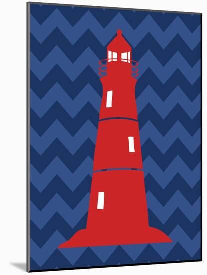 Nautical Lighthouse-N. Harbick-Mounted Art Print