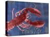 Nautical Lobster 1-Albert Koetsier-Stretched Canvas