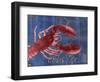 Nautical Lobster 1-Albert Koetsier-Framed Art Print