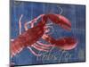 Nautical Lobster 1-Albert Koetsier-Mounted Art Print