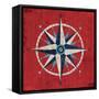 Nautical Love Compass-Michael Mullan-Framed Stretched Canvas