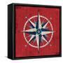 Nautical Love Compass-Michael Mullan-Framed Stretched Canvas