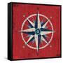 Nautical Love Compass-Michael Mullan-Framed Stretched Canvas