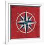 Nautical Love Compass-Michael Mullan-Framed Art Print