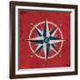 Nautical Love Compass-Michael Mullan-Framed Art Print