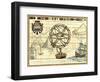 Nautical Map I-Deborah Bookman-Framed Art Print