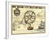 Nautical Map I-Deborah Bookman-Framed Art Print