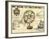 Nautical Map I-Deborah Bookman-Framed Art Print