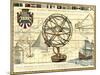 Nautical Map I-Deborah Bookman-Mounted Art Print