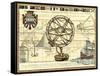 Nautical Map I-Deborah Bookman-Framed Stretched Canvas