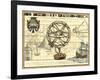 Nautical Map I-Deborah Bookman-Framed Art Print