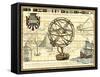 Nautical Map I-Deborah Bookman-Framed Stretched Canvas