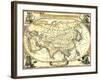 Nautical Map of Asia-Vision Studio-Framed Art Print