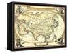 Nautical Map of Asia-Vision Studio-Framed Stretched Canvas