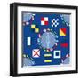 Nautical Navigation Pattern IIA-Andi Metz-Framed Art Print
