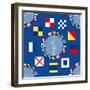 Nautical Navigation Pattern IIA-Andi Metz-Framed Art Print