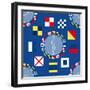 Nautical Navigation Pattern IIA-Andi Metz-Framed Art Print