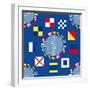 Nautical Navigation Pattern IIA-Andi Metz-Framed Art Print