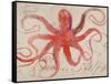 Nautical Octopus - Horizontal-Angela Staehling-Framed Stretched Canvas