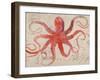 Nautical Octopus - Horizontal-Angela Staehling-Framed Premium Giclee Print