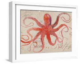 Nautical Octopus - Horizontal-Angela Staehling-Framed Premium Giclee Print