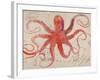 Nautical Octopus - Horizontal-Angela Staehling-Framed Premium Giclee Print