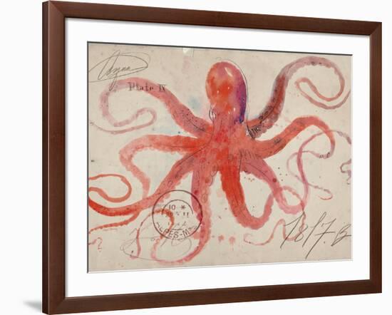 Nautical Octopus - Horizontal-Angela Staehling-Framed Premium Giclee Print