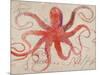 Nautical Octopus - Horizontal-Angela Staehling-Mounted Premium Giclee Print