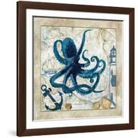 Nautical Octopus-Jill Meyer-Framed Art Print