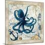 Nautical Octopus-Jill Meyer-Mounted Art Print