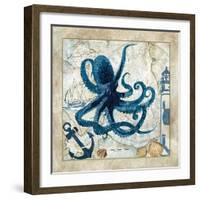 Nautical Octopus-Jill Meyer-Framed Art Print